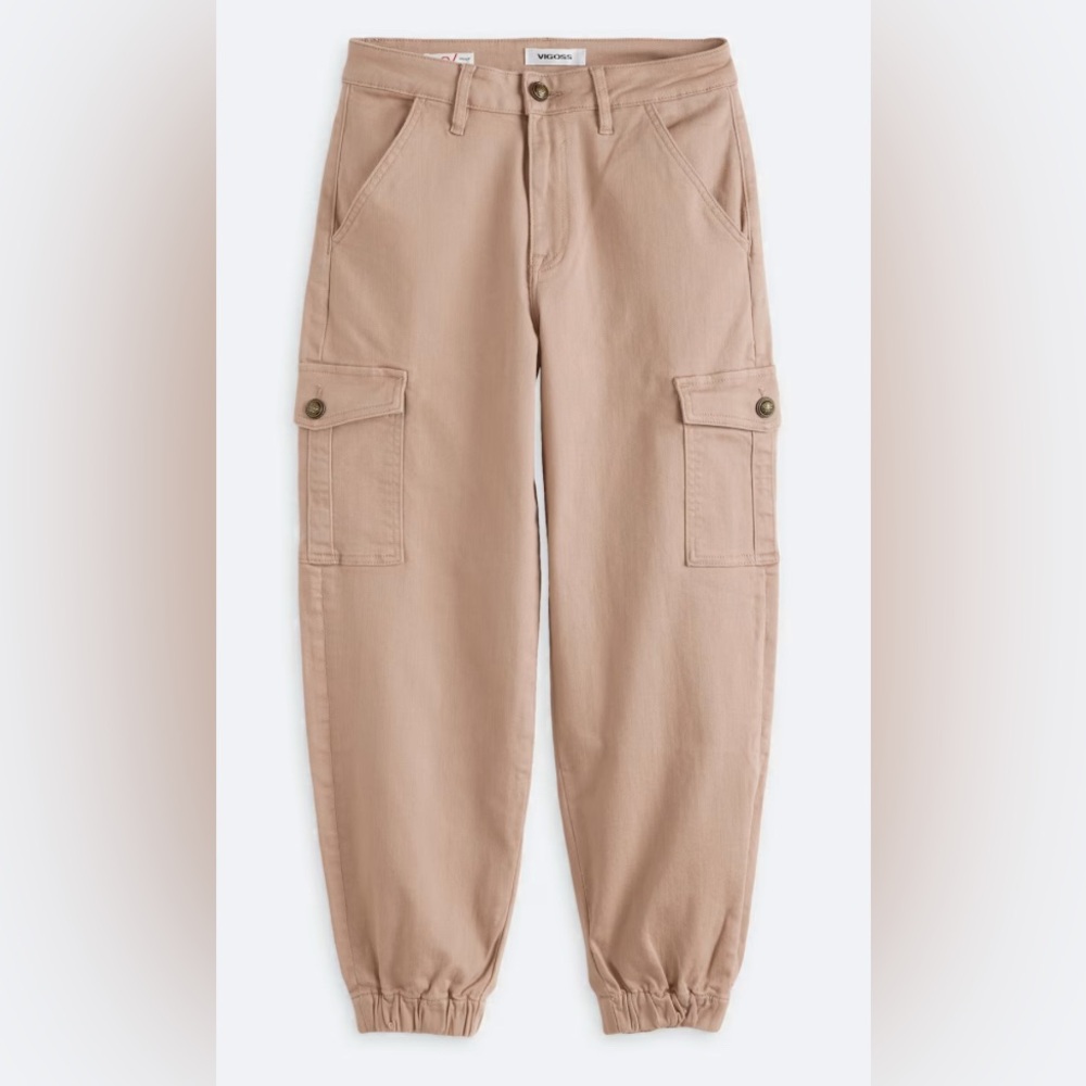 Vigoss Woman’s Military Cargo Jogger Pants Tan Size 10 / 30‎